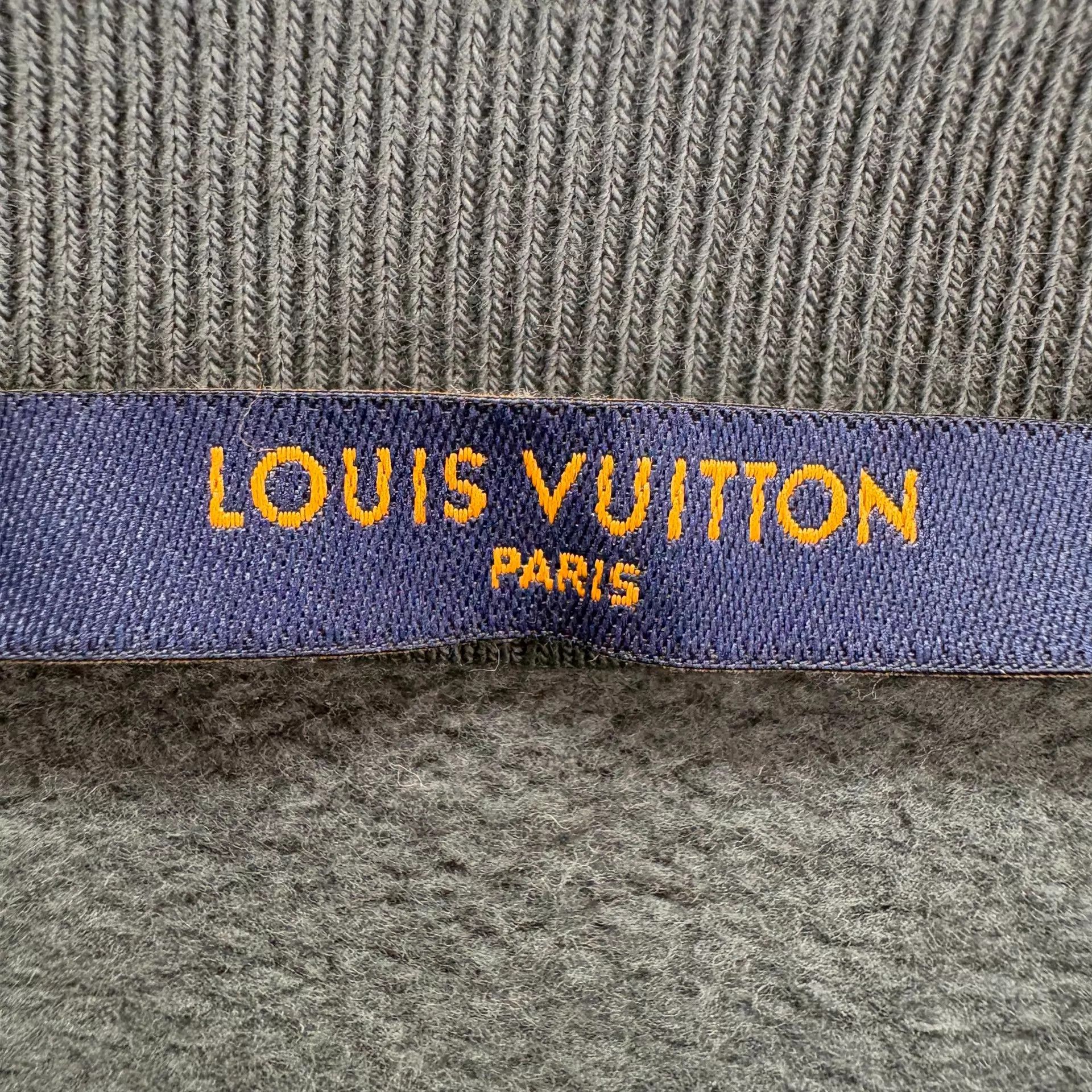 Louis Vuitton Louis Vuitton Gray All Over Logo Fleece Sweatshirt XL 99 New Size US XL / EU 56 / 4 - 5 Thumbnail