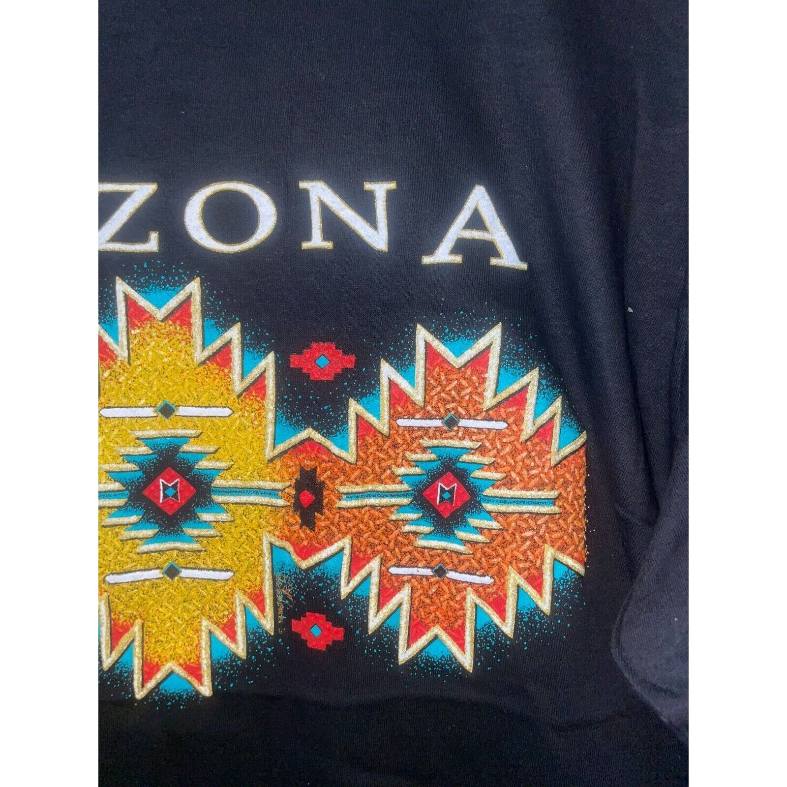 Vintage Vintage Arizona Shirt Western Tribal Graphic Black Large Tee Size US L / EU 52-54 / 3 - 5 Thumbnail