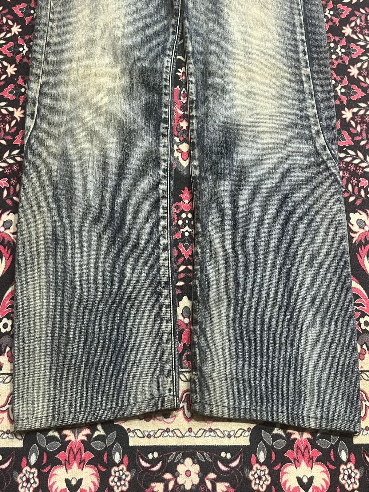 Le Grande Bleu (L.G.B.) Vintage Edwin E Function Cyberobotic Dark Mud Washed Jeans Size US 29 - 11 Thumbnail