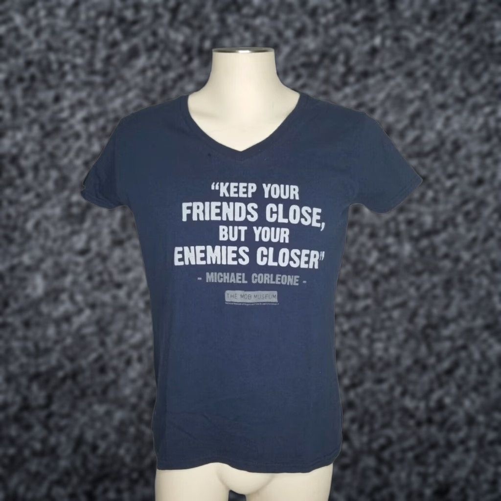 Gildan Womens L MOB MUSEUM Law Enforcement Michael Cordleone Quote T-Shirt Size L / US 10 / IT 46 - 1 Thumbnail