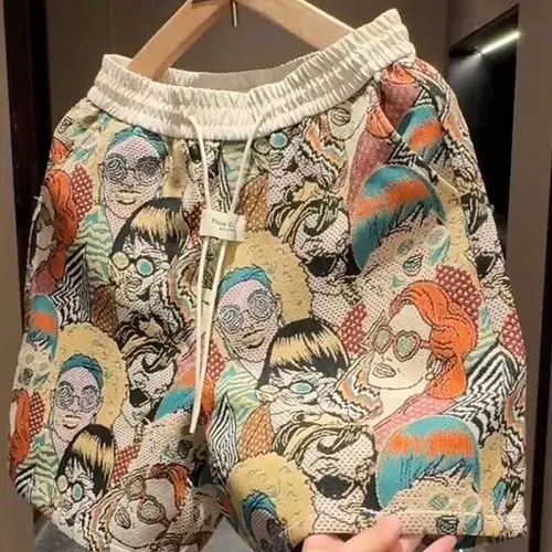 Japanese Brand × Vintage Print Y2k Shorts DRIP summer Vintage Size US 36 / EU 52 - 3 Thumbnail