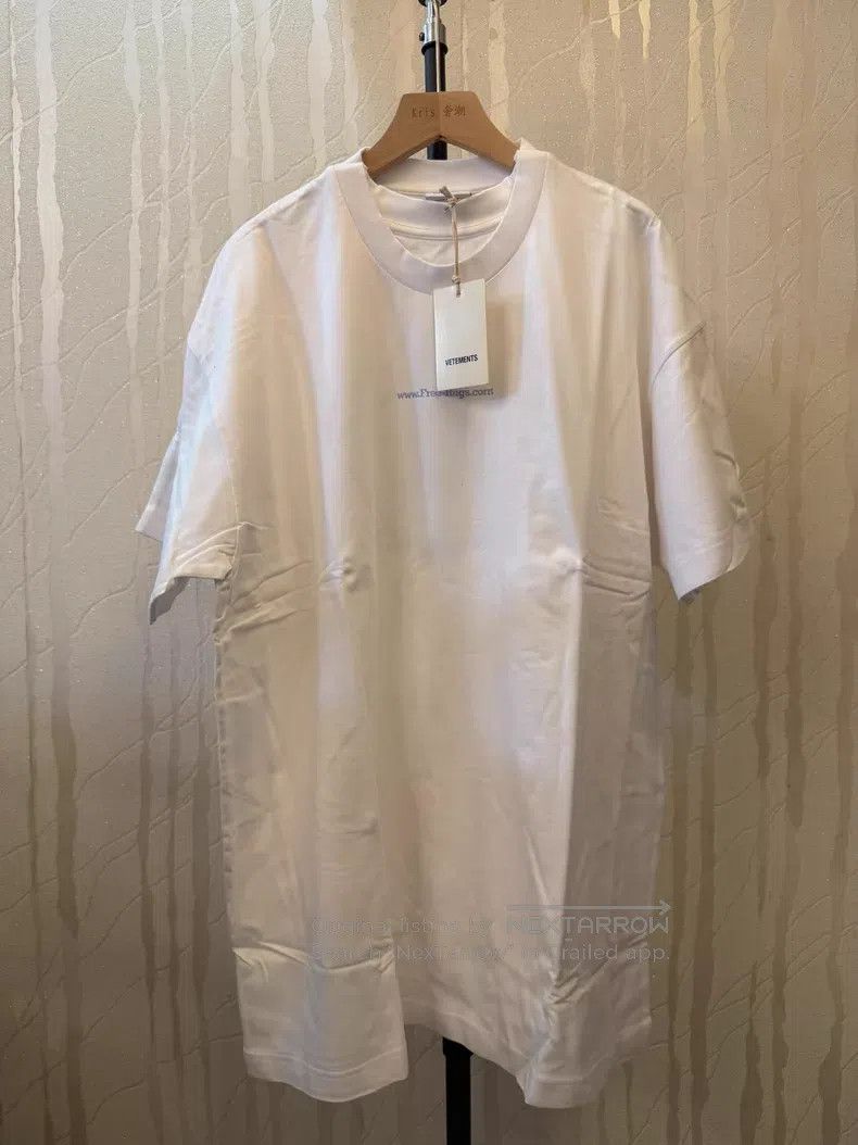 Vetements Vetements White Short Sleeve T-Shirt Size US S / EU 44-46 / 1 - 1 Thumbnail