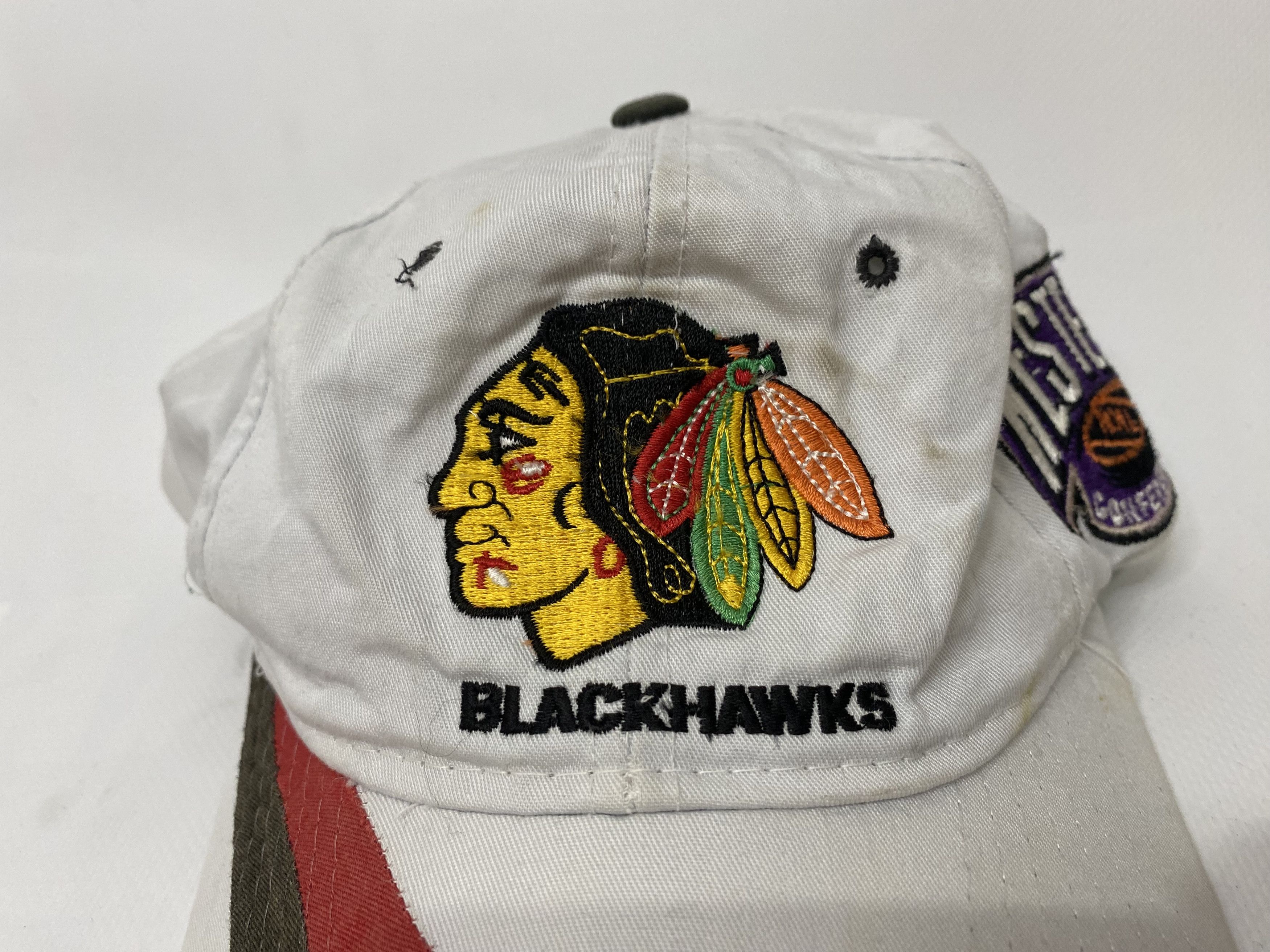 NHL × Starter × Vintage DIAMOND CHICAGO BLACKHAWKS VINTAGE 90S NHL HOCKEY HAT CAP Size ONE SIZE - 3 Thumbnail