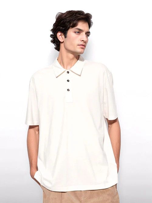 Bottega Veneta o1bcso1str0526 Light Cotton Piquet Polo Shirt in White Size US XL / EU 56 / 4 - 2 Thumbnail