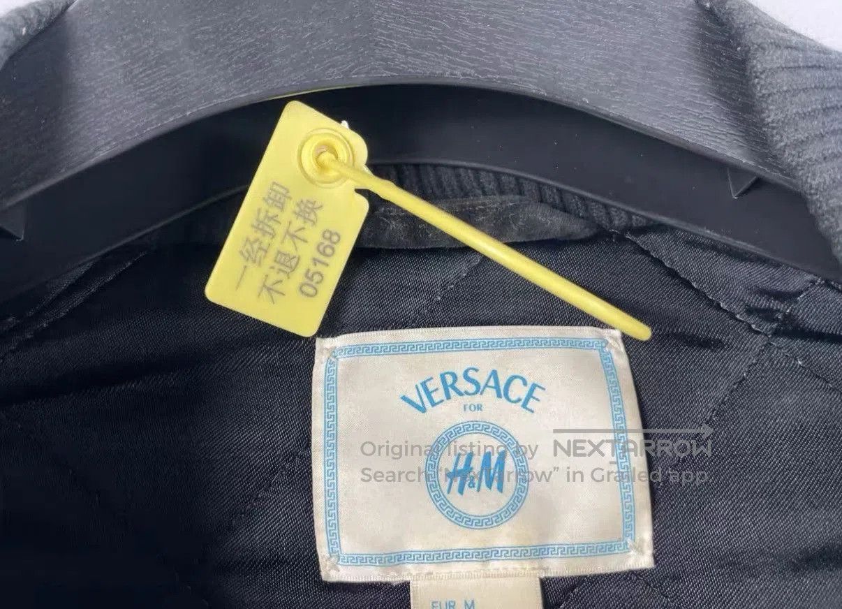 Versace Black Printed Sleeve Bomber Jacket. Size US M / EU 48-50 / 2 - 6 Thumbnail