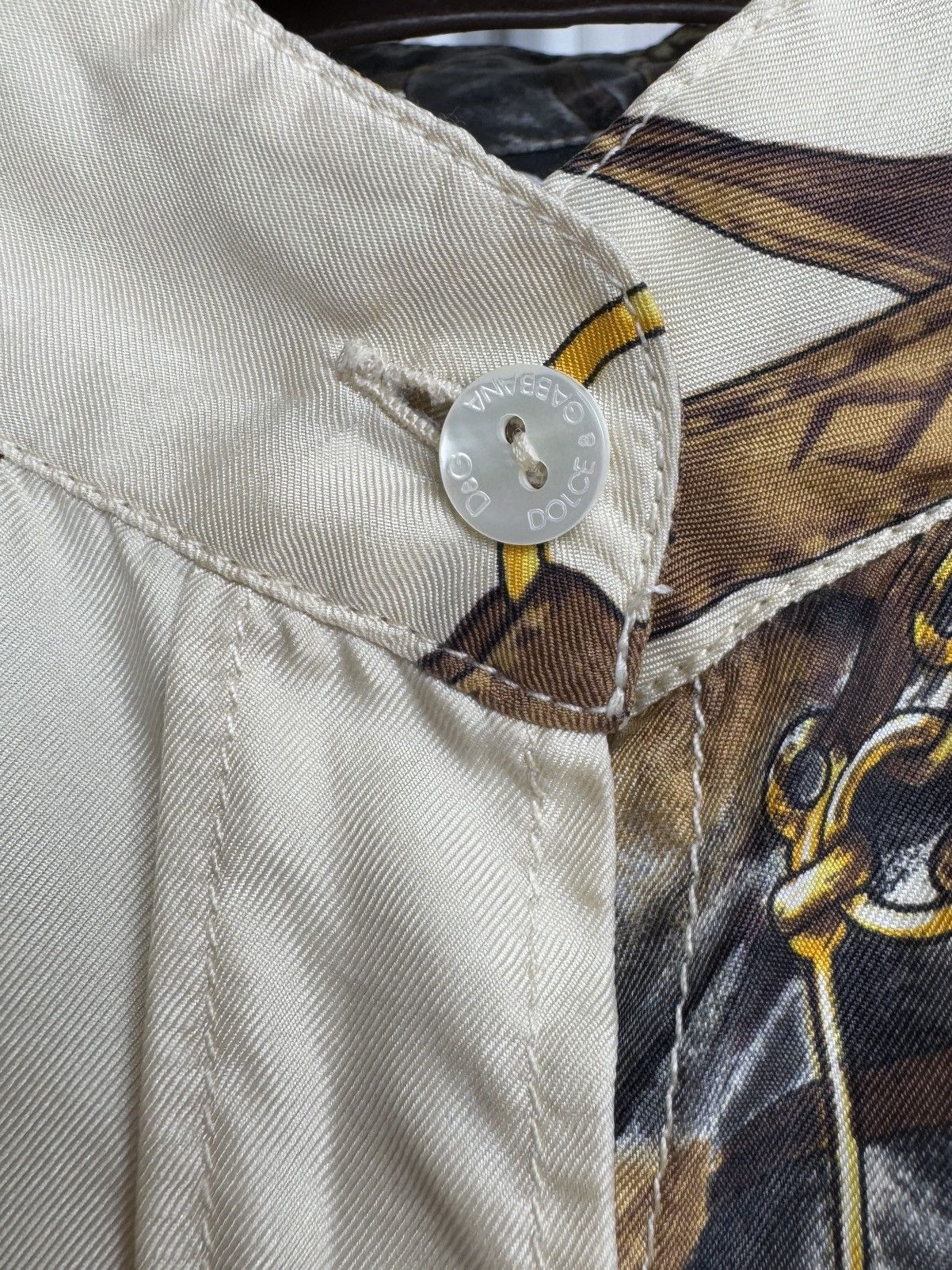 Dolce & Gabbana Dolce & Gabbana vintage silk horse equestrian western shirt Size L / US 10 / IT 46 - 7 Thumbnail