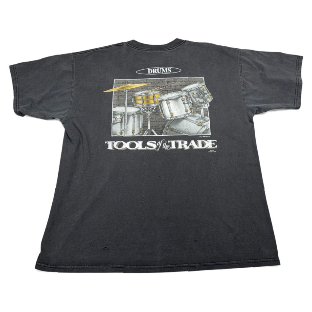 Gildan VINTAGE Drums Shirt Adult EXTRA LARGE Black Tools Trade Percussion Music Y2K Size US XL / EU 56 / 4 - 2 Thumbnail