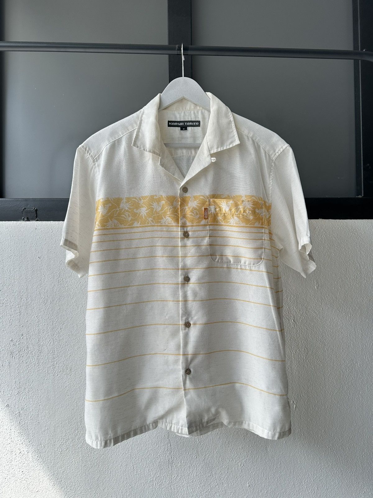 Kansai Yamamoto 2010's Kansai Tabito open collar shirt Size US M / EU 48-50 / 2 - 10 Thumbnail