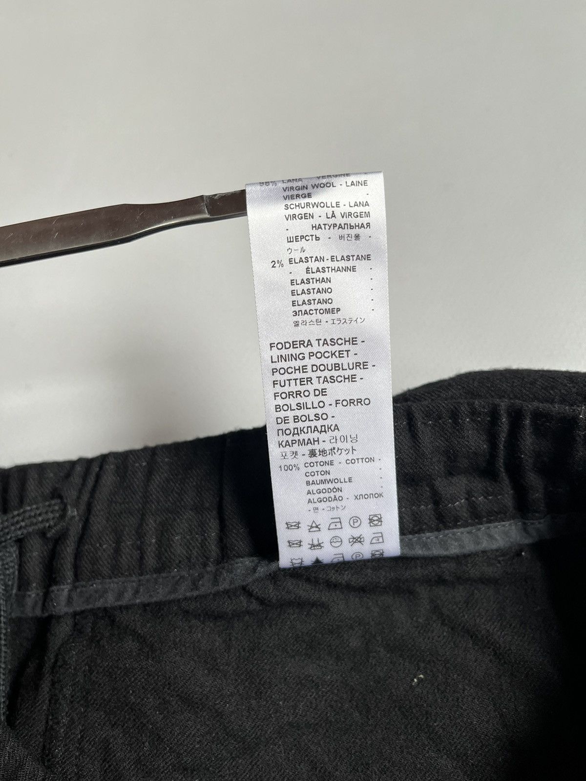 Barena Venezia × Japanese Brand BARENA Venezia Unisex Black Wool Pocket Trousers Size 34" / US 12 / IT 48 - 8 Thumbnail