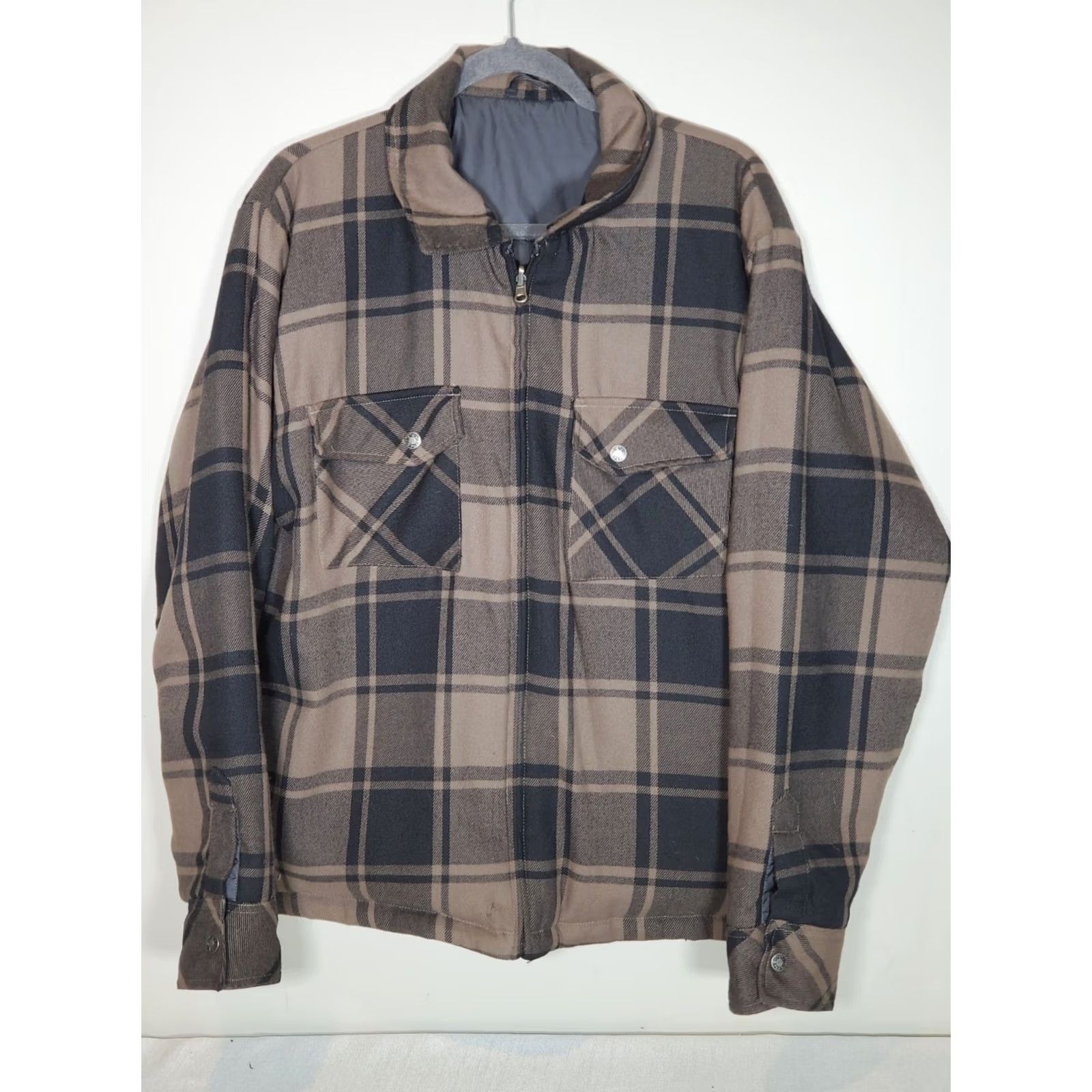 The North Face The North Face Reversible Full Zip Jacket Black / Brown Plaid Men's L Size US L / EU 52-54 / 3 - 6 Thumbnail