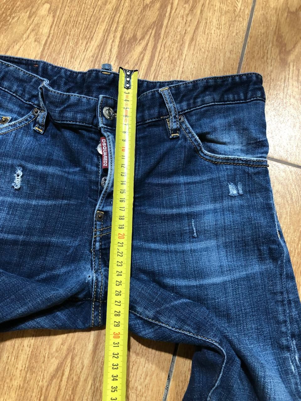 Dsquared2 Dsquared2 Skinny Faded Cotton Ripped Distressed Skinny Jeans Size US 32 / EU 48 - 13 Thumbnail
