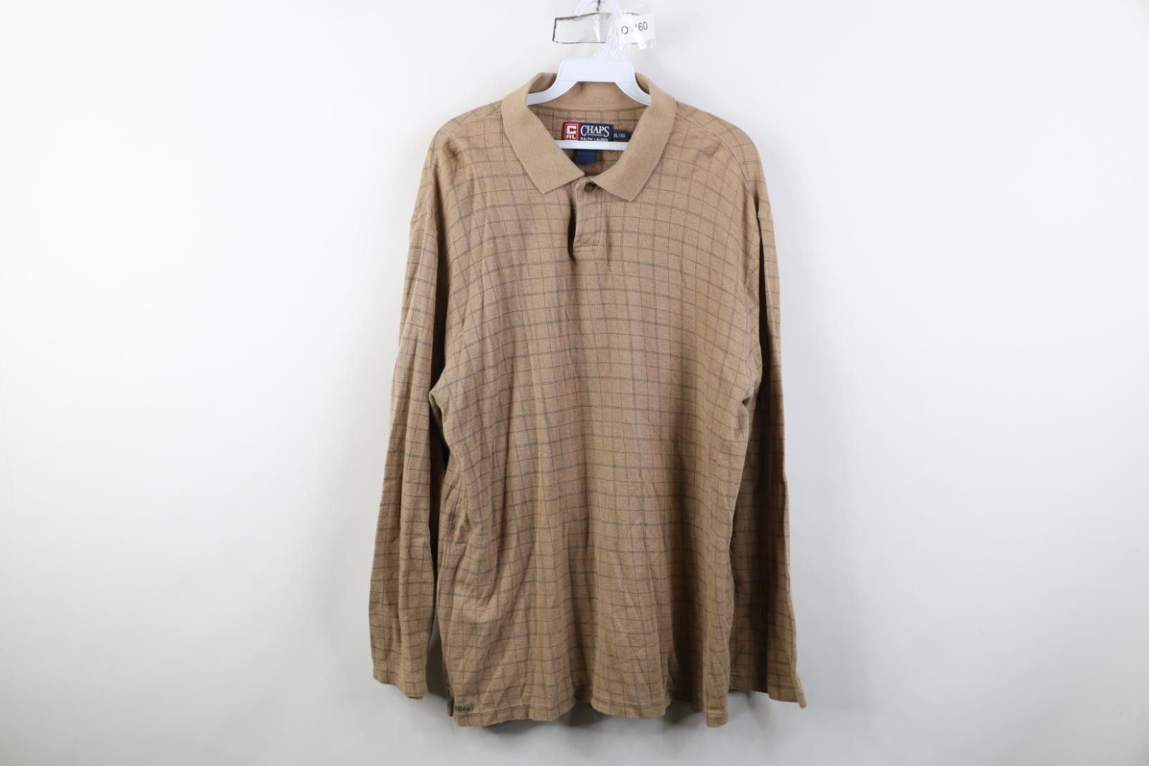 Polo Ralph Lauren Vintage 90s Chaps Ralph Lauren Long Sleeve Rugby Polo Size US XL / EU 56 / 4 - 1 Thumbnail