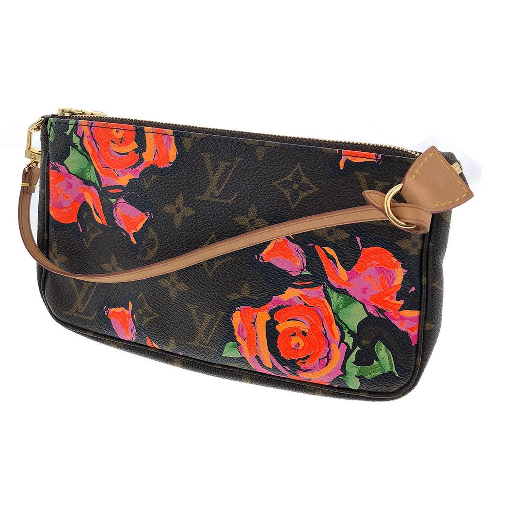 Louis Vuitton Monogram Rose Pochette Mini Brown Accessory Pouch