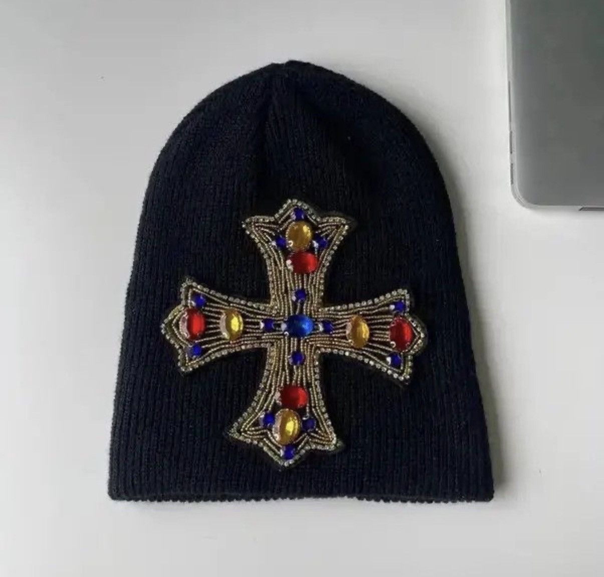 Japanese Brand Chrome Hearts Style Beanie Hat Size ONE SIZE - 1 Thumbnail