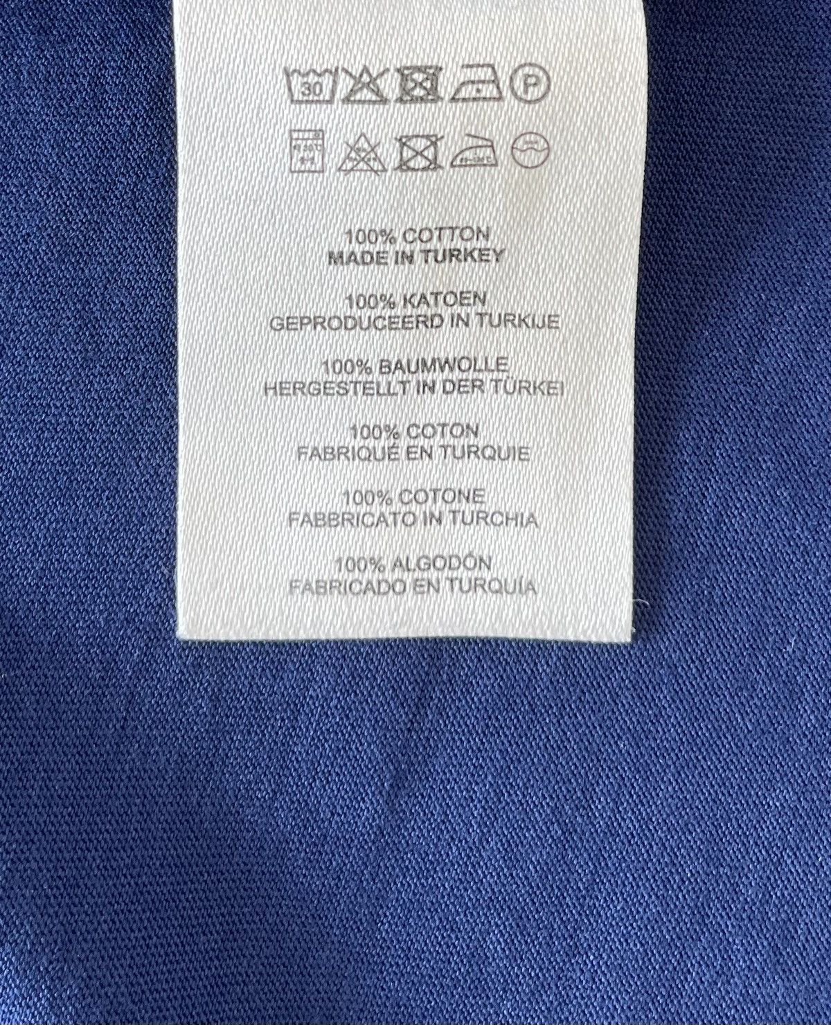 Dries Van Noten Blue V-Neck t-shirt Size L / US 10 / IT 46 - 4 Thumbnail