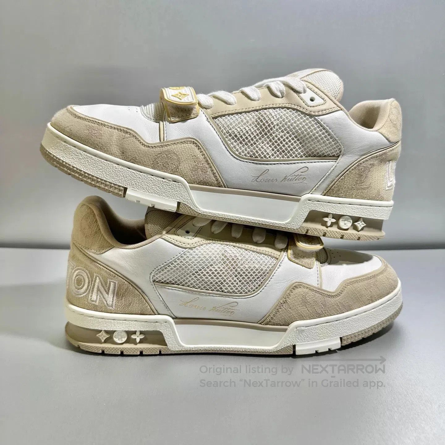 Louis Vuitton Beige Low. Size US 9 / EU 42 - 3 Thumbnail