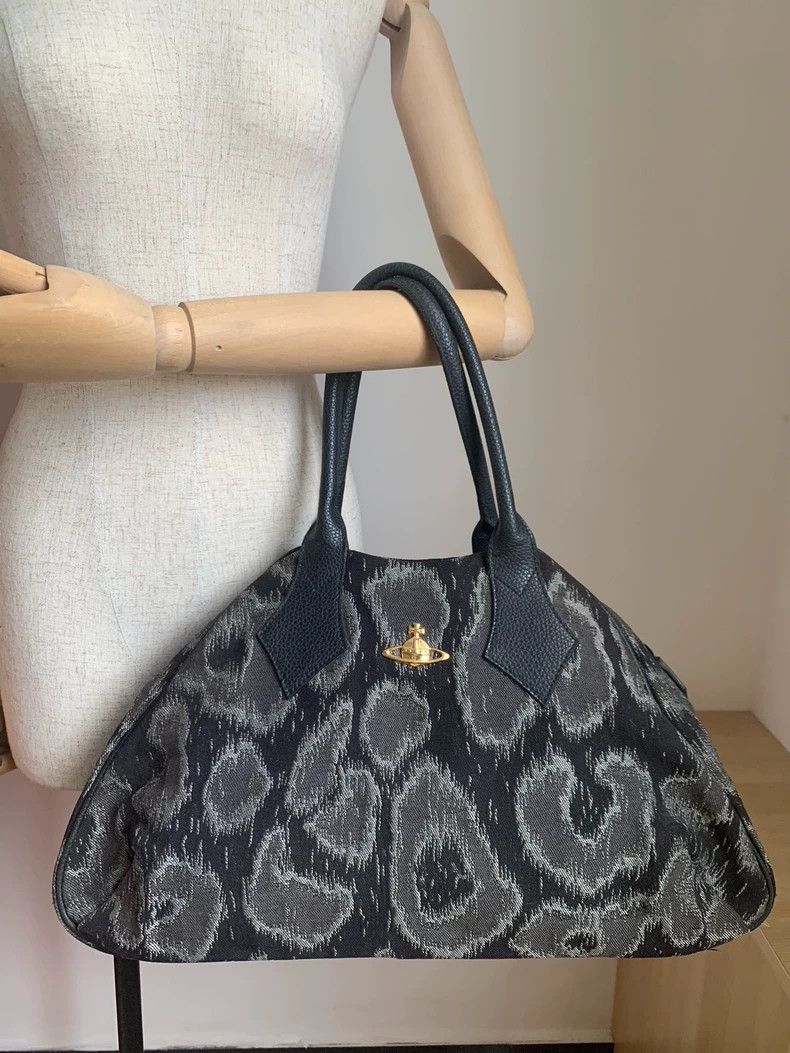 Vivienne Westwood Vivienne Westwood Black and grey leopard print bowling tot Size ONE SIZE - 3 Thumbnail