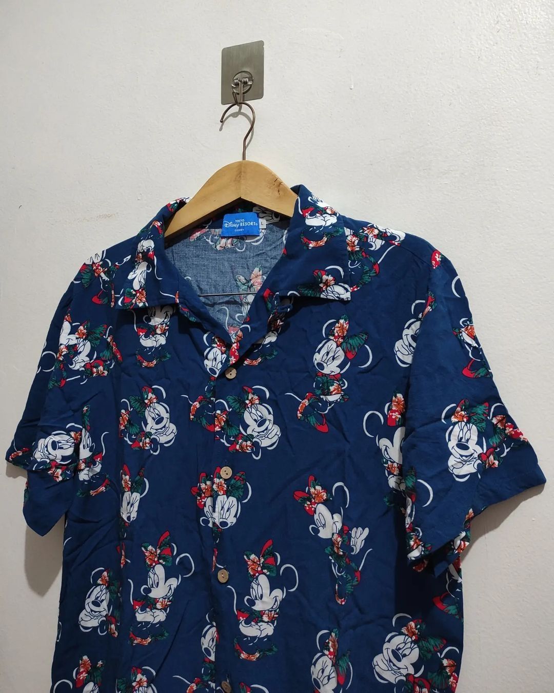 Disney × Mickey Mouse Tokyo Disney Resort Minnie Mouse Hawaiian Shirt Size US L / EU 52-54 / 3 - 4 Thumbnail