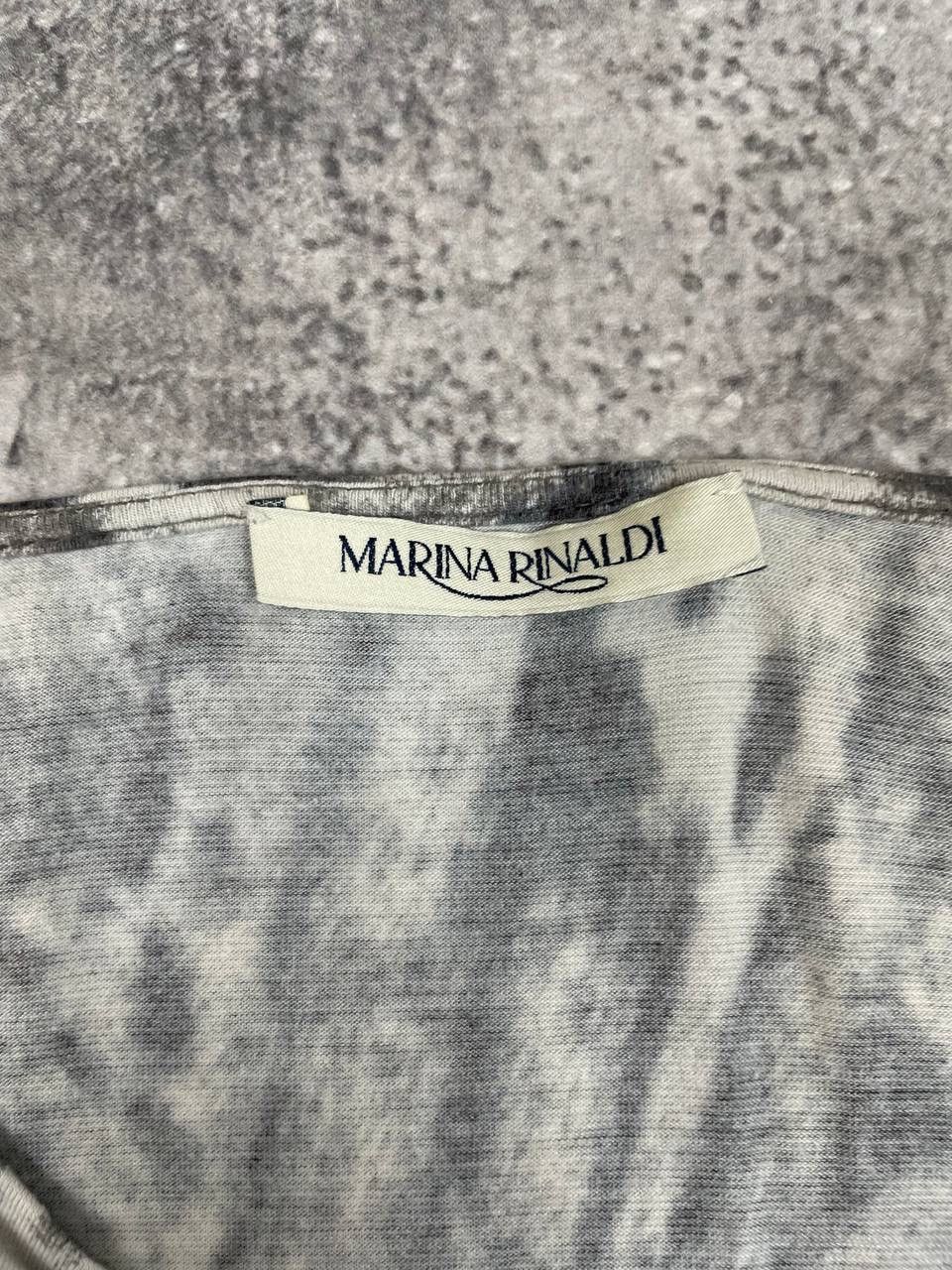 Marina Rinaldi Marina Rinaldi Women Viscose Blouse Long Sleeve Grey Black Size S / US 4 / IT 40 - 3 Thumbnail