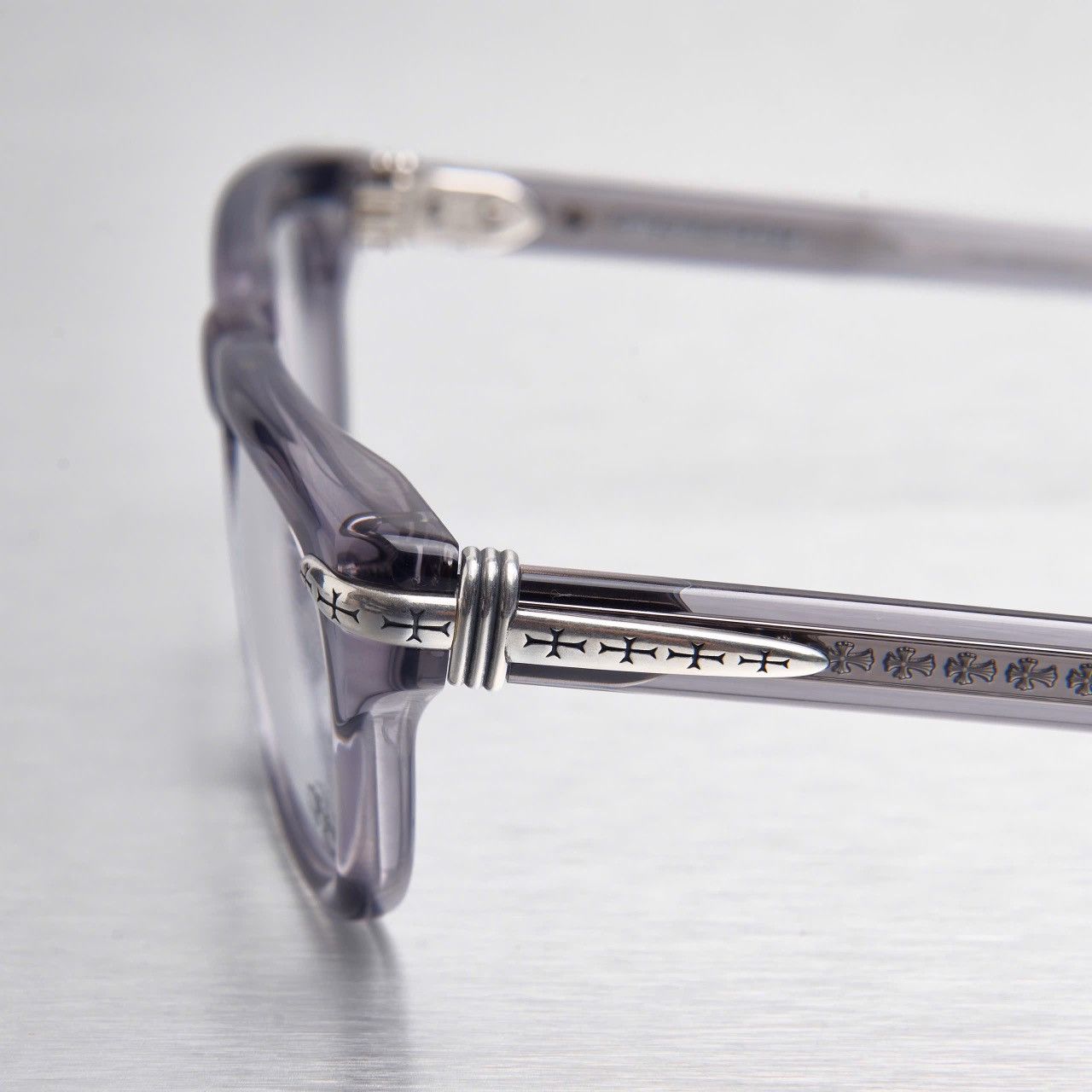 Chrome Hearts CHROME HEARTS TRYPOLEAGAIN GRAPHITE GLASSES Size ONE SIZE - 3 Thumbnail