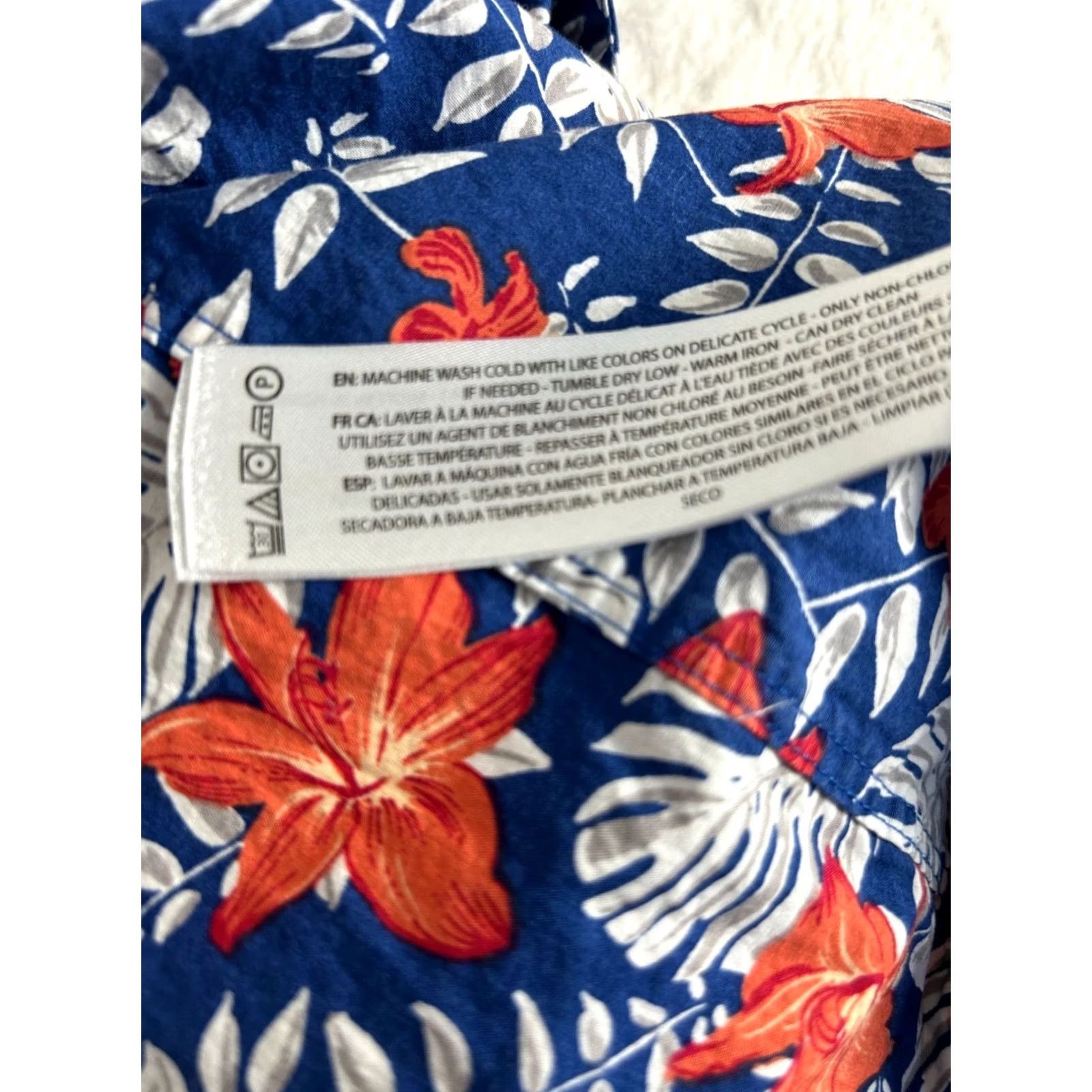 Ariat Ariat Men Floral Hawaiian Shirt XS Blue Tropical Short Sleeve Button Down Cotton Size US XS / EU 42 / 0 - 6 Thumbnail