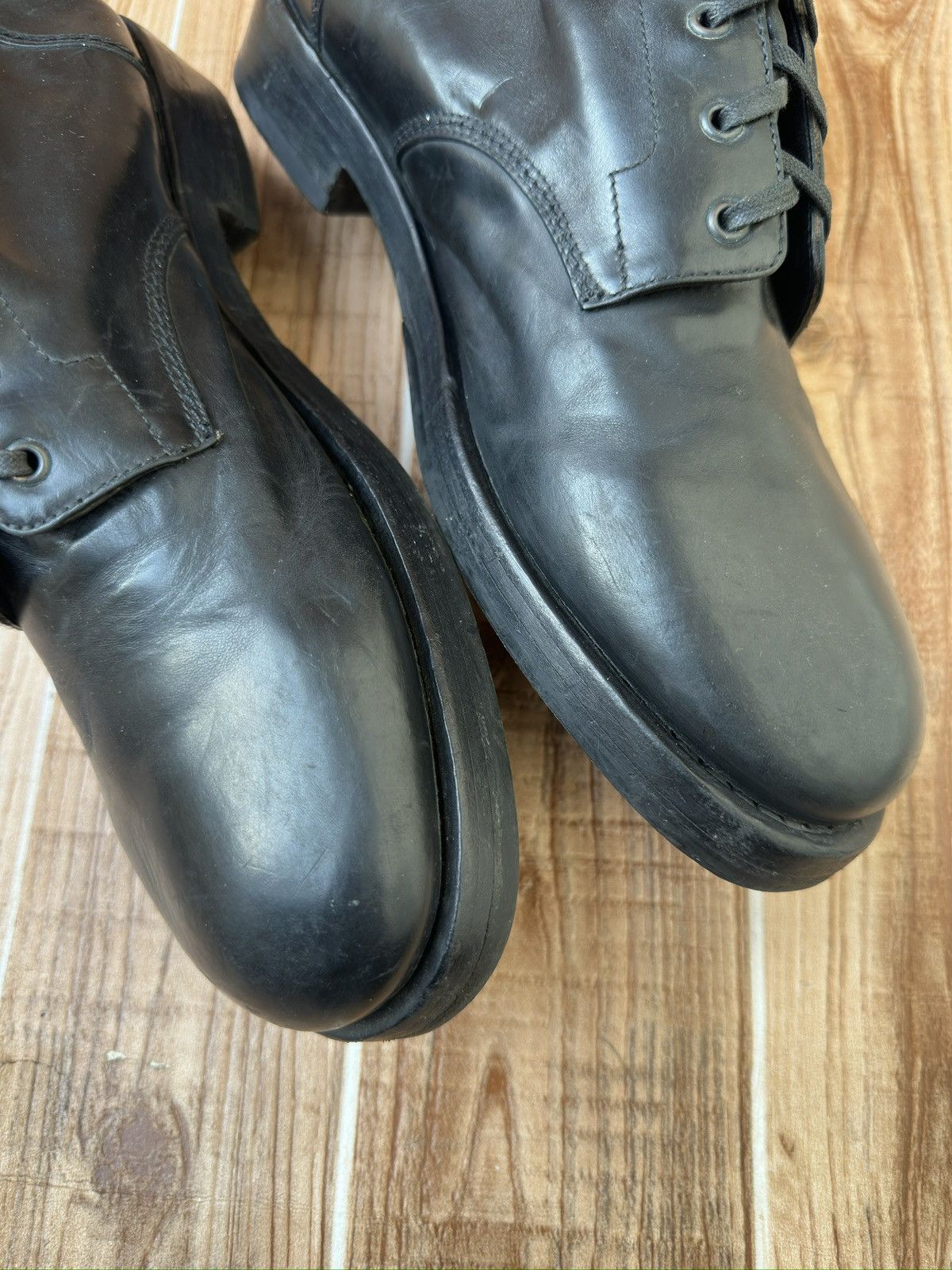 Barneys New York × Officine Creative Officine Creative x Barneys New York Black ZipUp Combat Boot Size US 11 / EU 44 - 8 Thumbnail