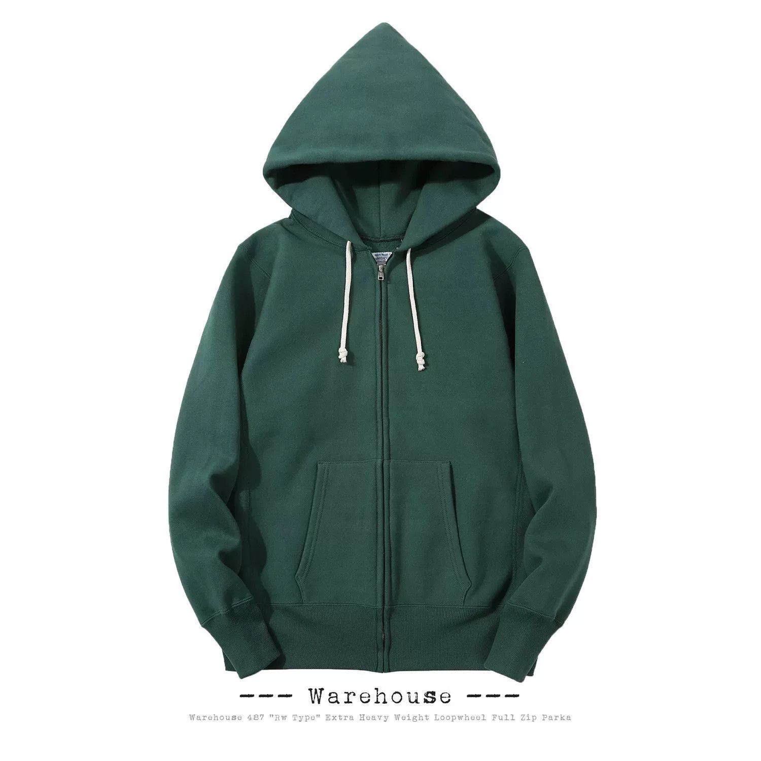 Warehouse & Co. Warehouse 487 Reverse Weave Fleece Zip Hoodie Size US XL / EU 56 / 4 - 1 Thumbnail