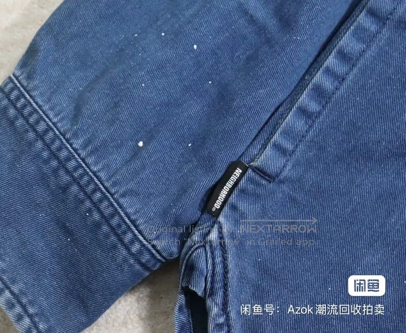 Neighborhood Neighborhood Indigo Dyed Shirt, Denim Shirt, Splashed and Size US L / EU 52-54 / 3 - 6 Thumbnail