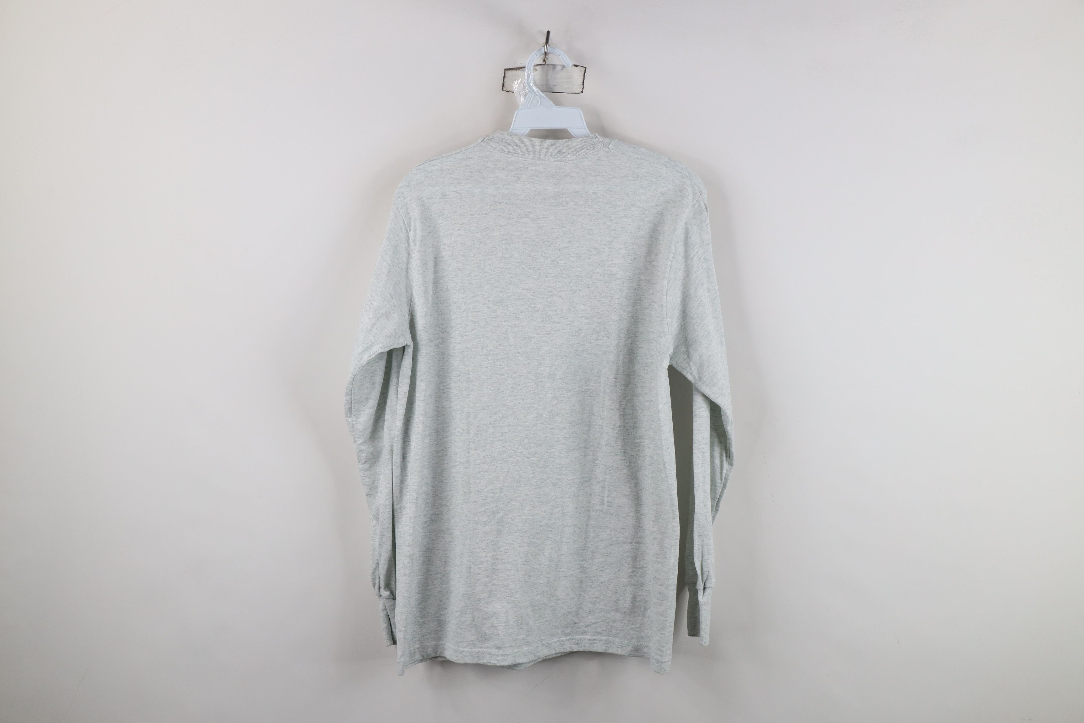 Vintage Vintage 90s Streetwear Long Sleeve T-Shirt Heather Gray Size US M / EU 48-50 / 2 - 8 Thumbnail