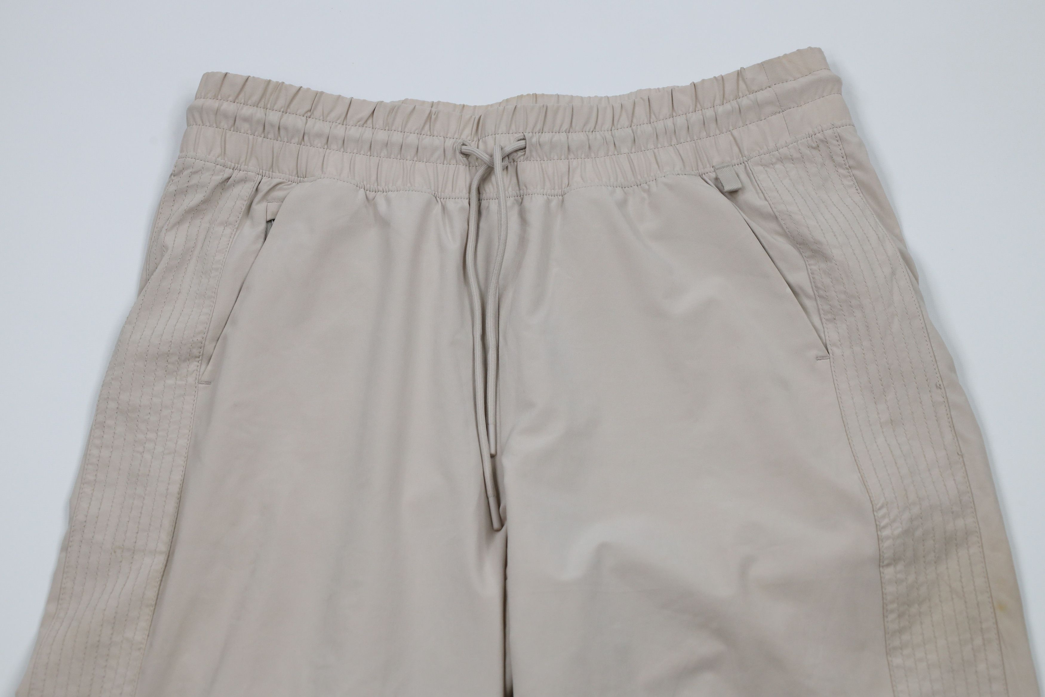 Athleta × Vintage Athleta Stretch Avenue Wide Leg Crop Pants Capris Beige Tan Size 32" / US 10 / IT 46 - 2 Thumbnail