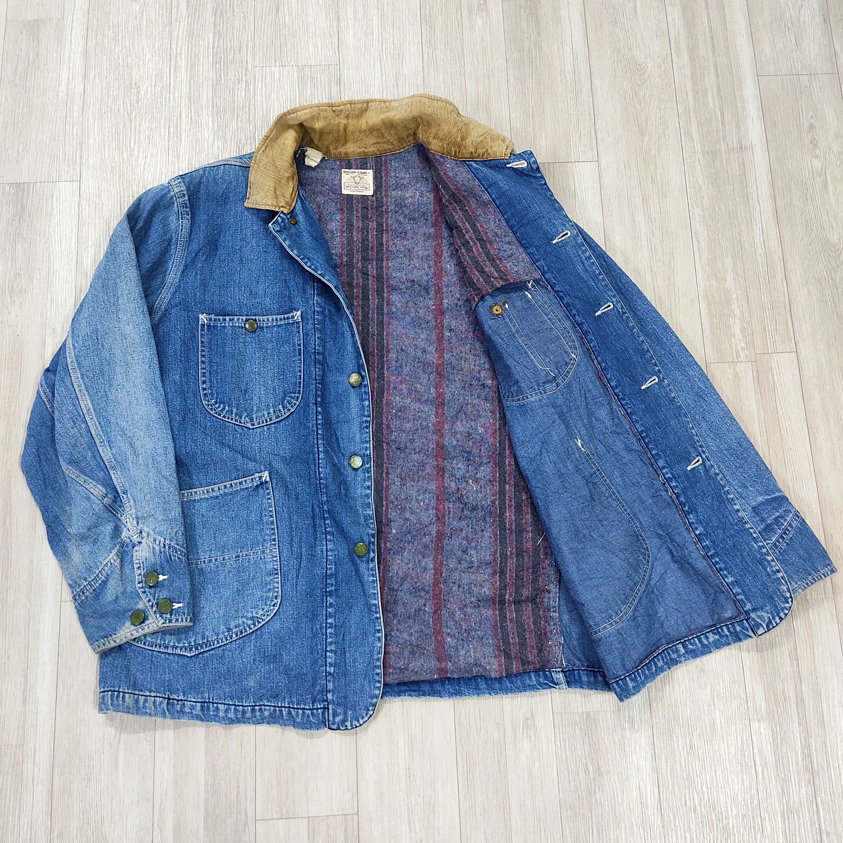Sugar Cane Vintage Sugar Cane Blanket Lined Sanforized Chore Jacket Size US L / EU 52-54 / 3 - 11 Thumbnail