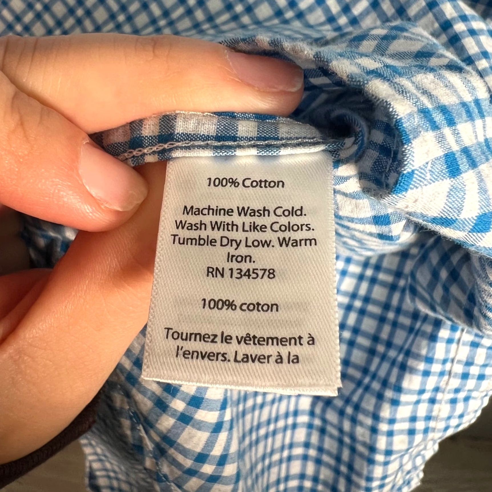 Vineyard Vines Vineyard Vines Tucker Shirt Medium Slim Fit Blue Checkered 100% Cotton Button-Up Mens Size US M / EU 48-50 / 2 - 4 Thumbnail
