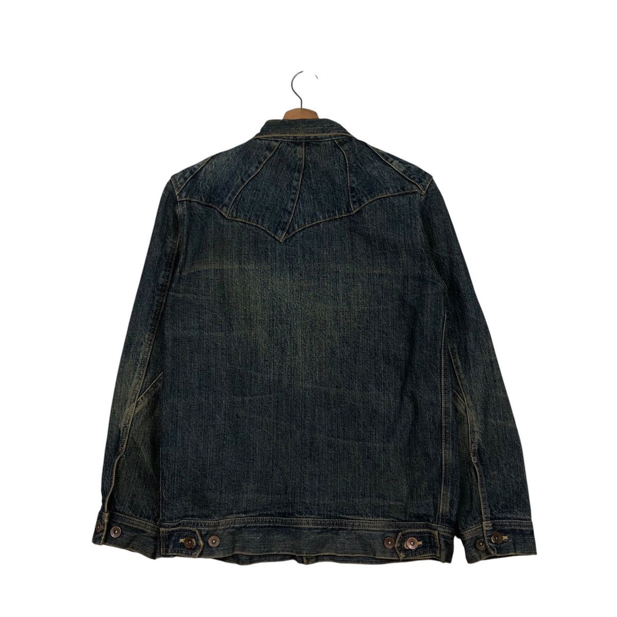 Hysteric Glamour 📌Vintage Biker Trucker Denim Jacket Button Made in Japan Size US M / EU 48-50 / 2 - 9 Thumbnail