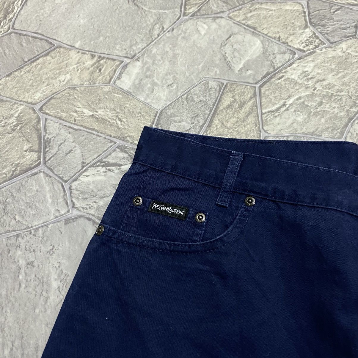 Yves Saint Laurent Vintage Yves Saint Laurent YSL Pants Chino Big Logo Baggy Size US 36 / EU 52 - 8 Thumbnail
