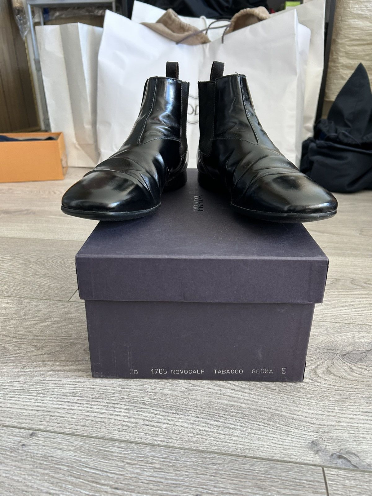 Prada Vintage Prada Black Leather boots Size US 6.5 / EU 39-40 - 1 Thumbnail