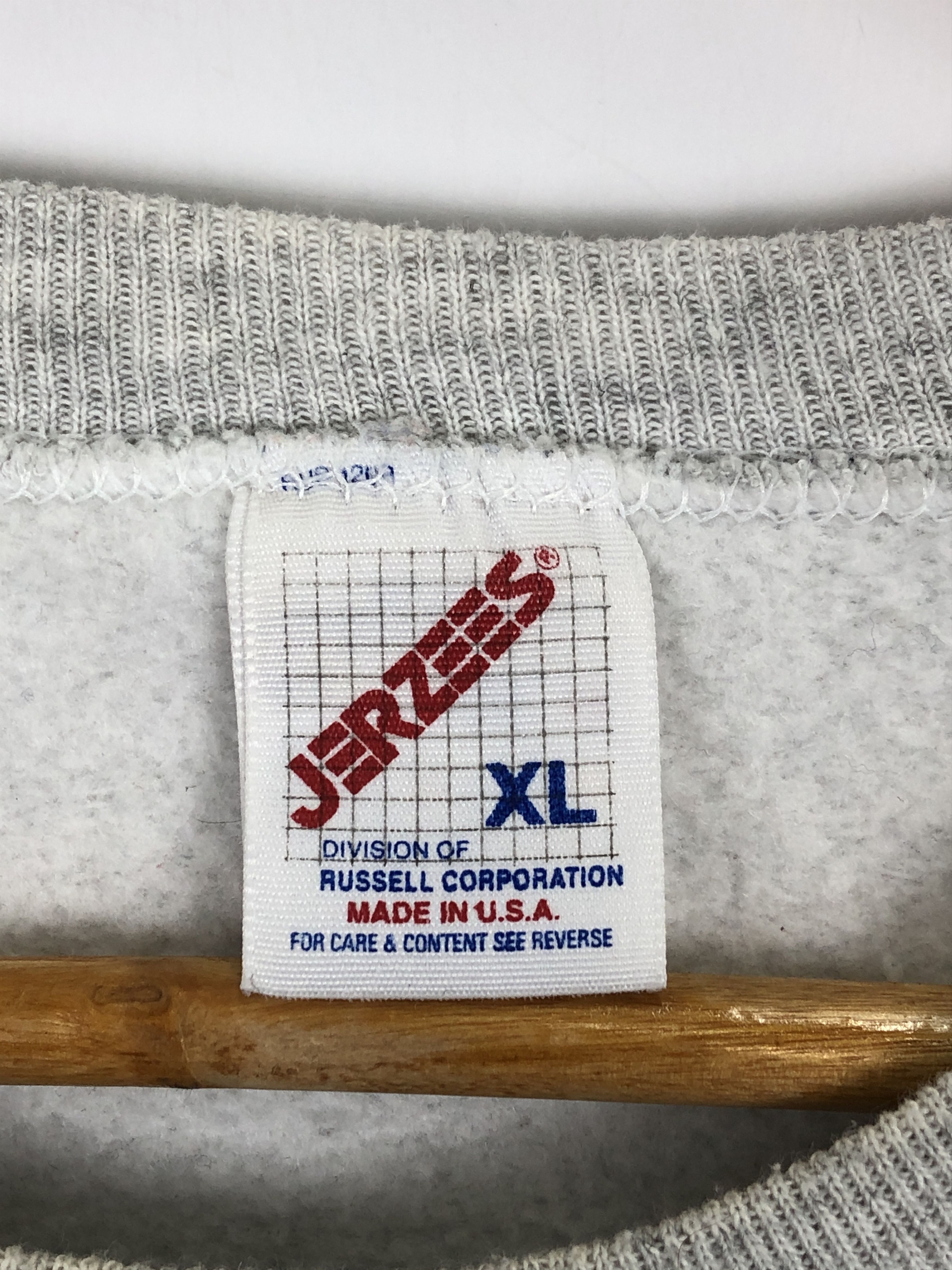 Jerzees × Vintage Vintage 90s Grandpa Pullover Crewneck Sweatshirt Size US XL / EU 56 / 4 - 5 Thumbnail