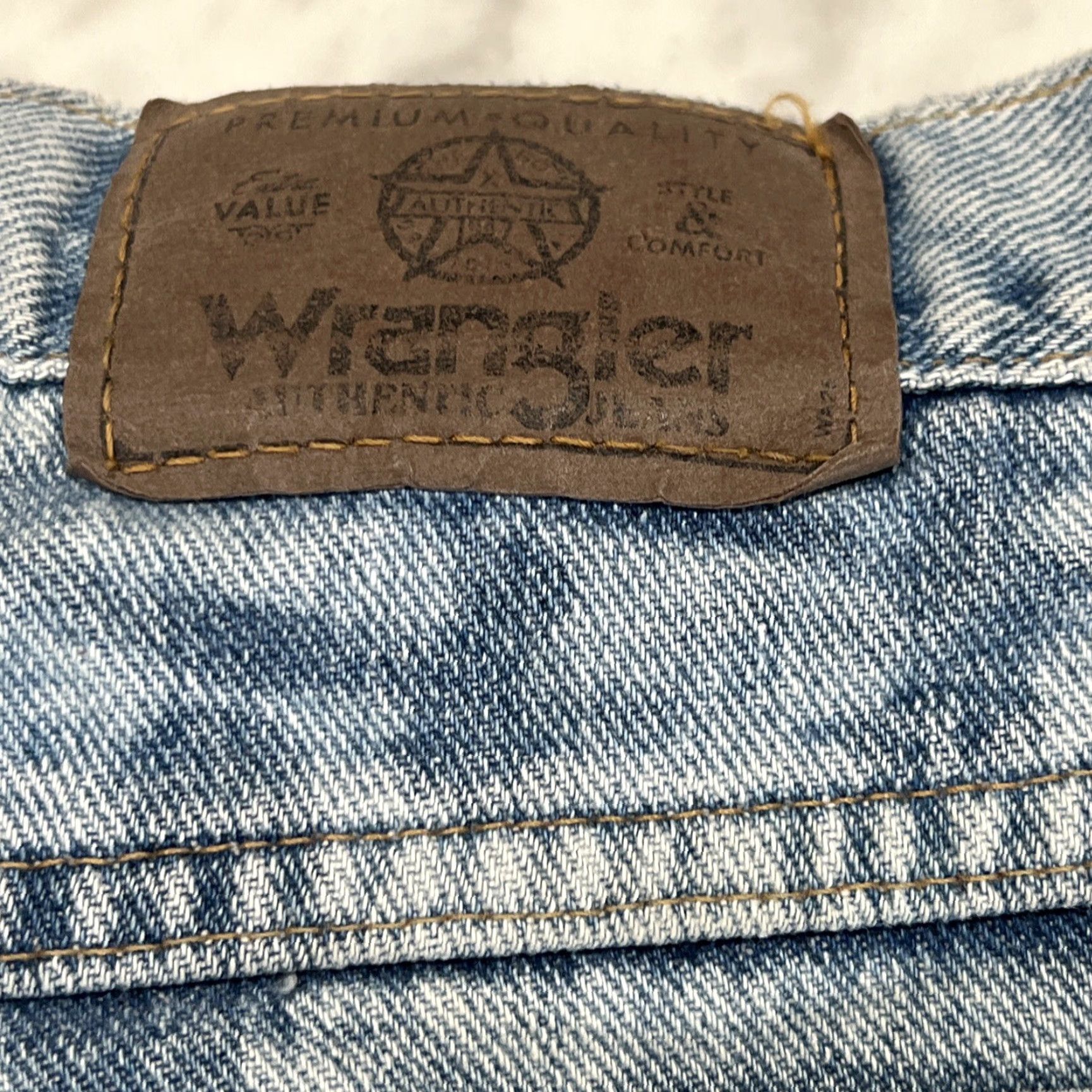 Wrangler VINTAGE Wrangler Jeans Blue 25 x 26 Snap Zipper Straight Size US 26 / EU 42 - 7 Thumbnail