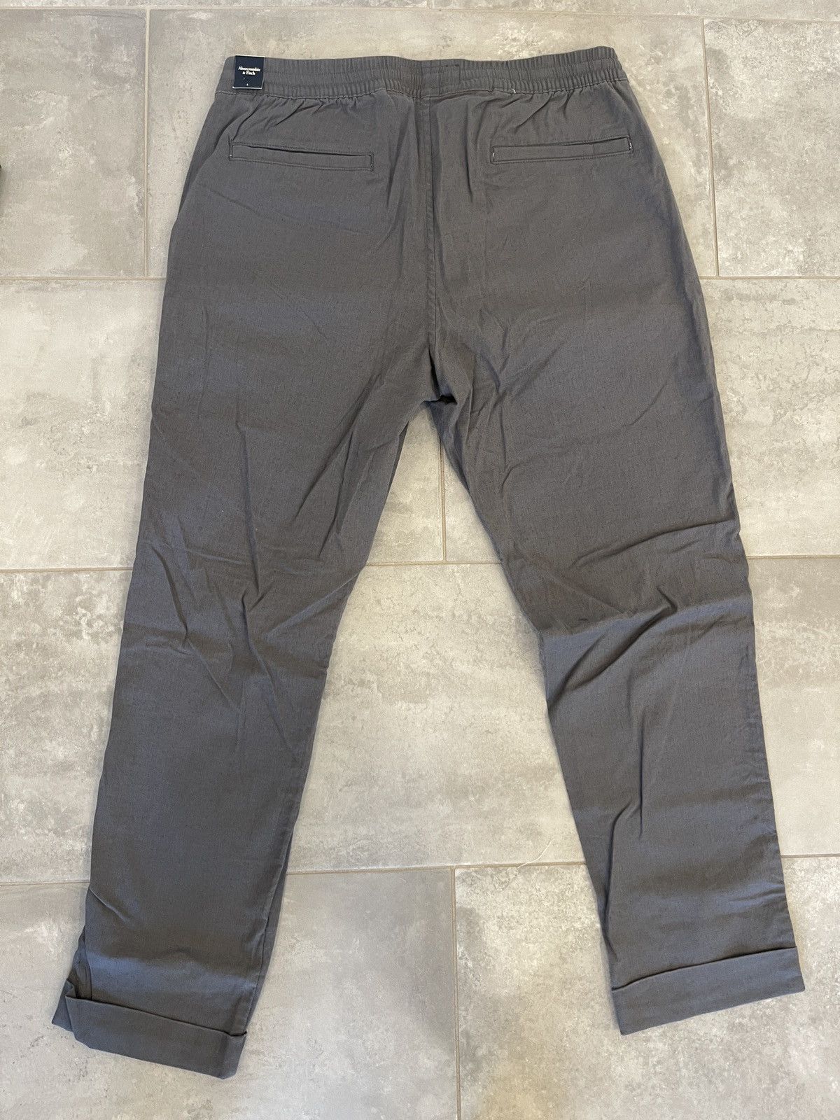 Abercrombie & Fitch Abercrombie & Fitch Cotton & Linen Grey Pants large new Size US 32 / EU 48 - 8 Thumbnail