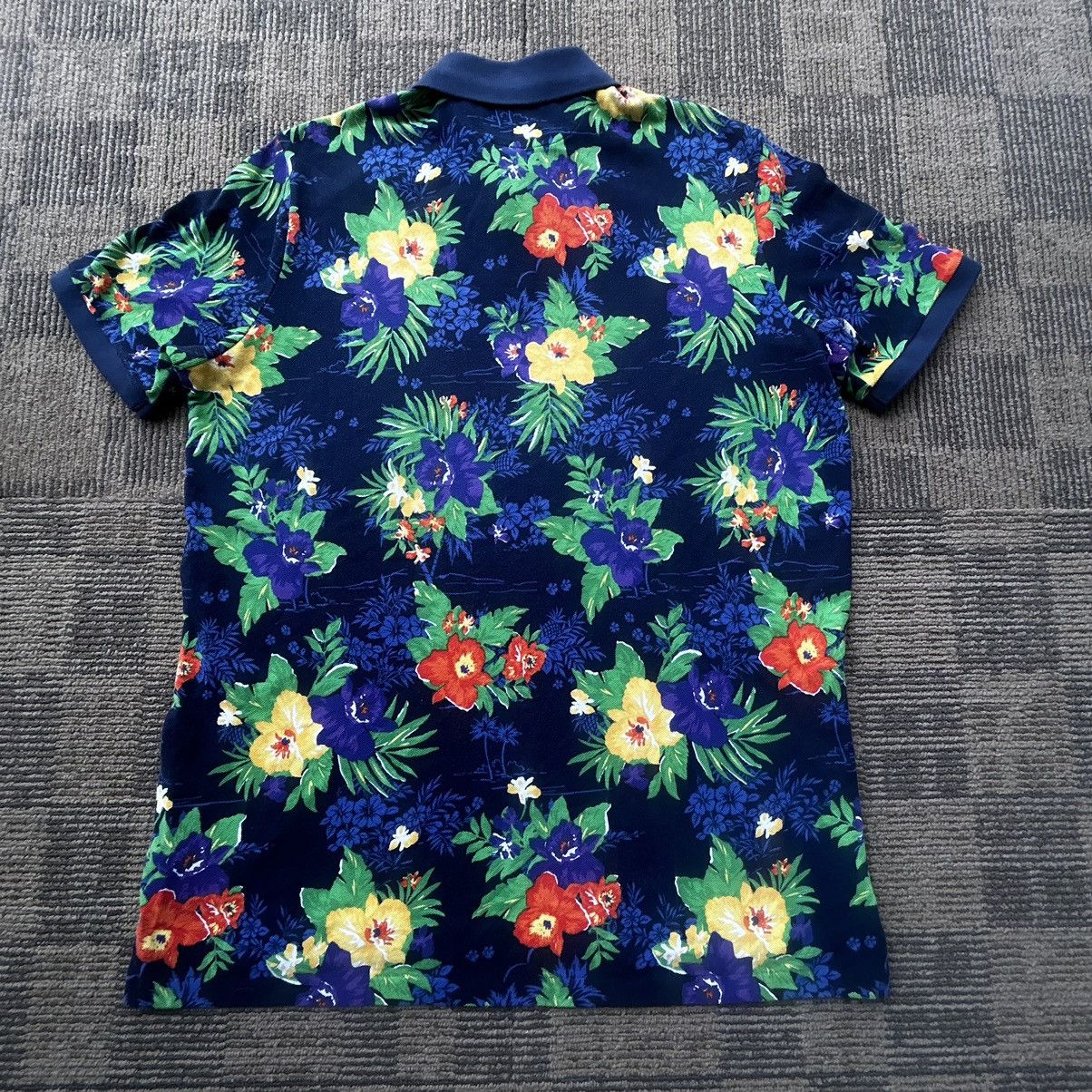 Polo Ralph Lauren Polo Ralph Lauren Blue All Over Print Hawaiian Polo Shirt Size US L / EU 52-54 / 3 - 2 Thumbnail