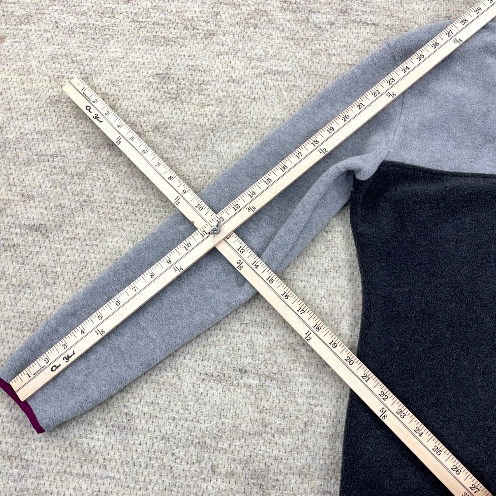 Pinko Columbia Sweater Women Small Gray Pink Fleece Pullover Snap T Benton Springs Size S / US 4 / IT 40 - 7 Thumbnail