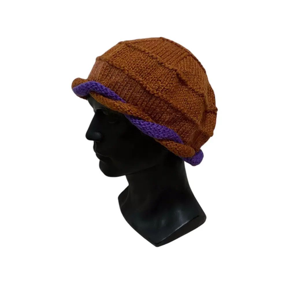 Japanese Brand Japanese Brand Rare Design Knit Beanie Hat Size ONE SIZE - 1 Thumbnail