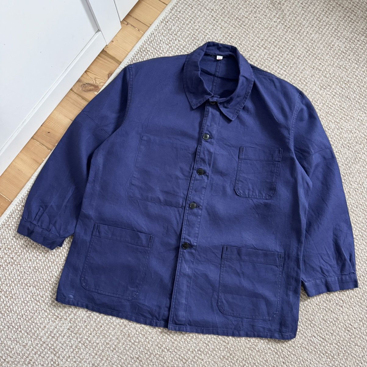 Le Laboureur French vintage chore sanfor works faded jacket Size US L / EU 52-54 / 3 - 1 Thumbnail