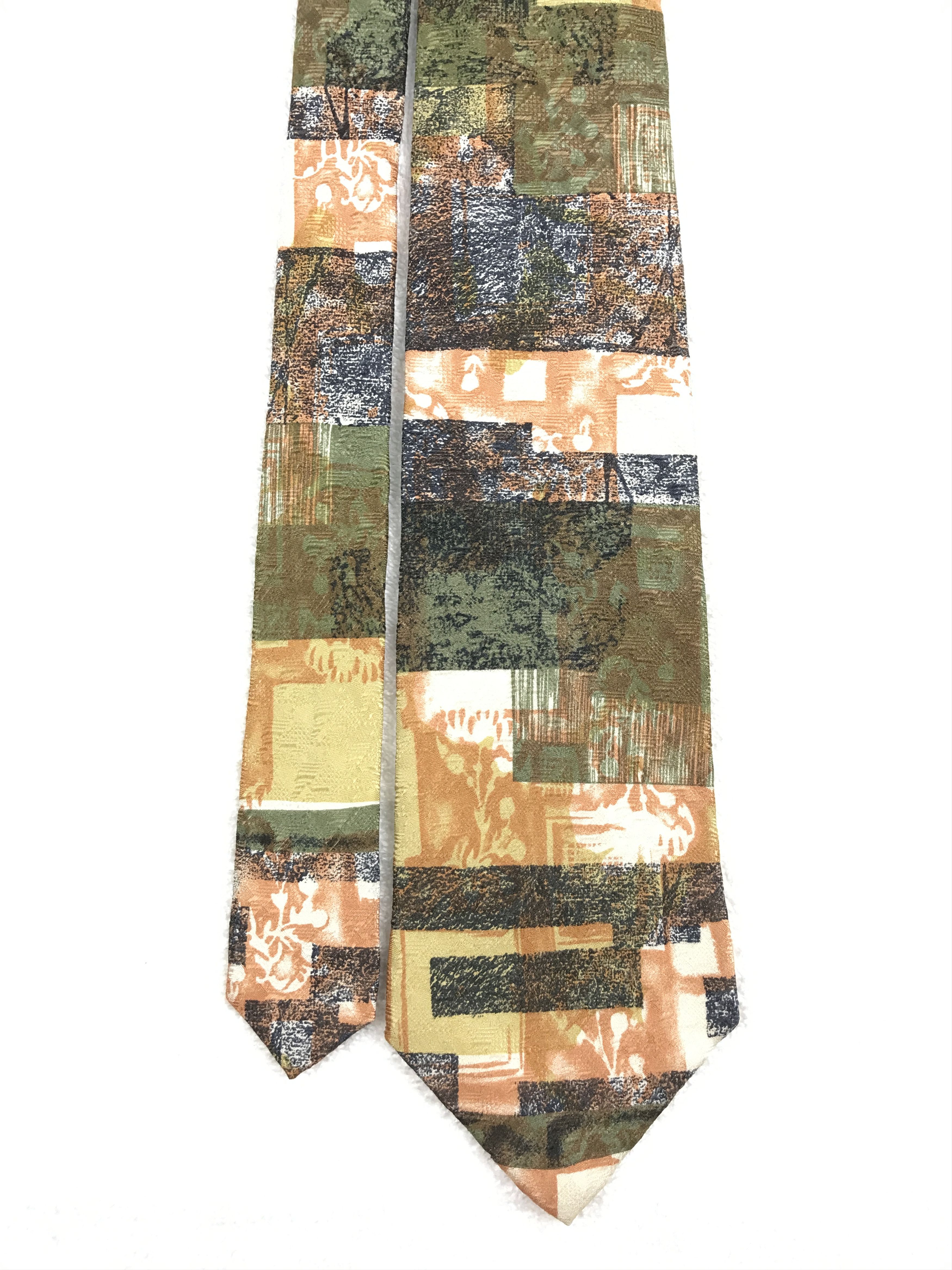Designer × Vintage Vintage Cauloises Paris Homme Silk Necktie Size ONE SIZE - 3 Thumbnail