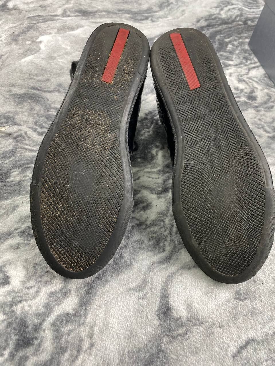 Prada Prada High Top Leather Sneaker Size US 8 / IT 38 - 16 Thumbnail