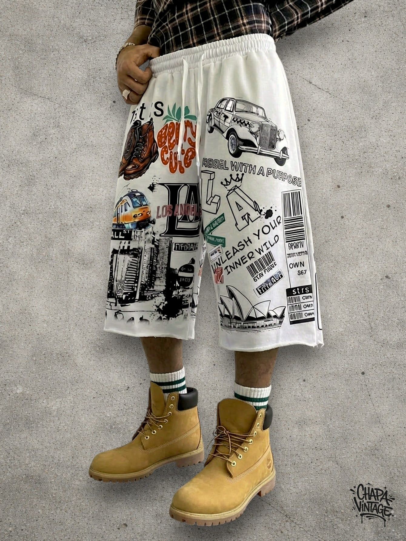 Japanese Brand Retro long shorts Size US 32 / EU 48 - 1 Thumbnail