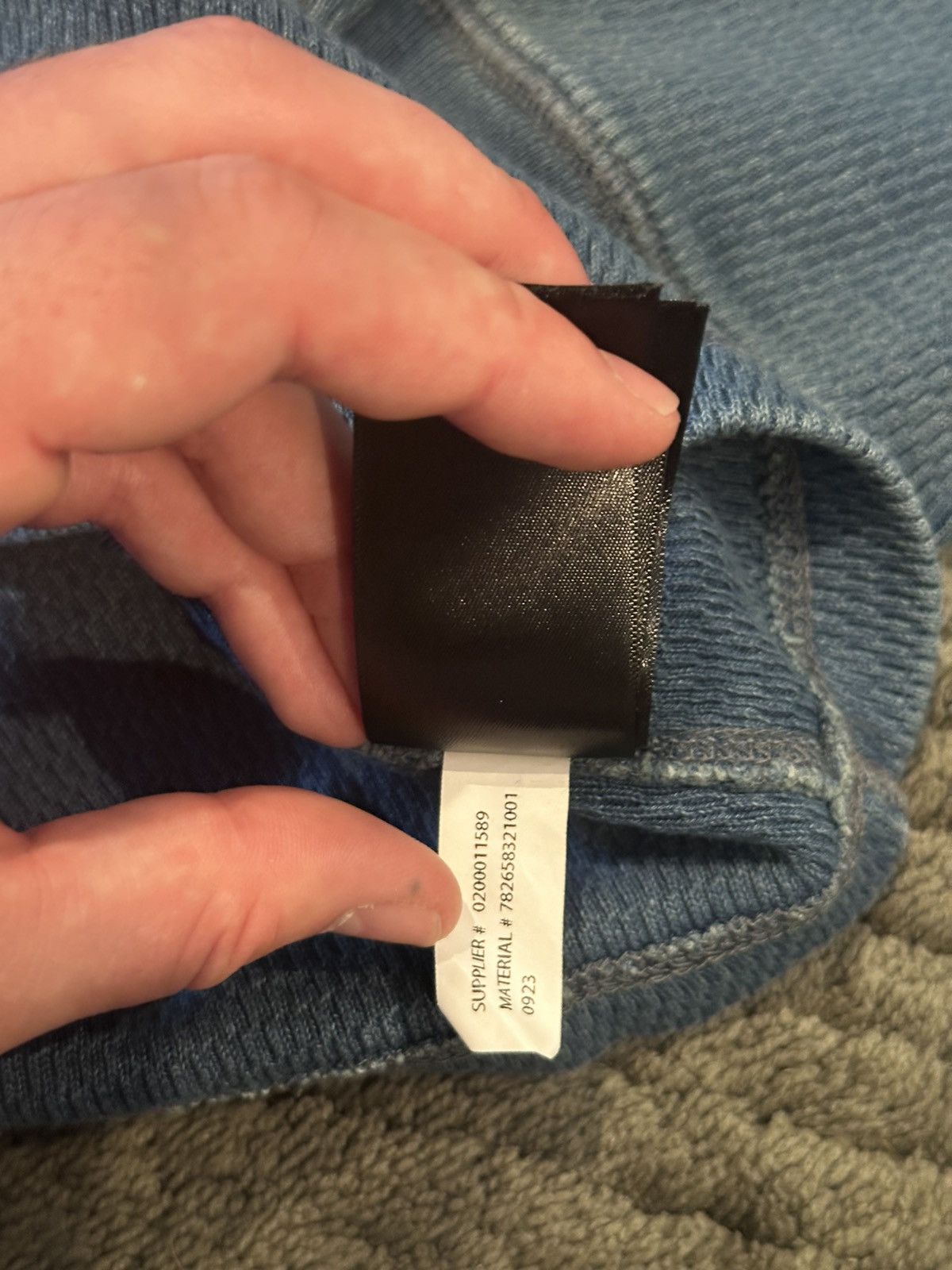 RRL Ralph Lauren RRL RALPH LAUREN Indigo Jacquard-Knit Henley Shirt Size US XXL / EU 58 / 5 - 9 Thumbnail