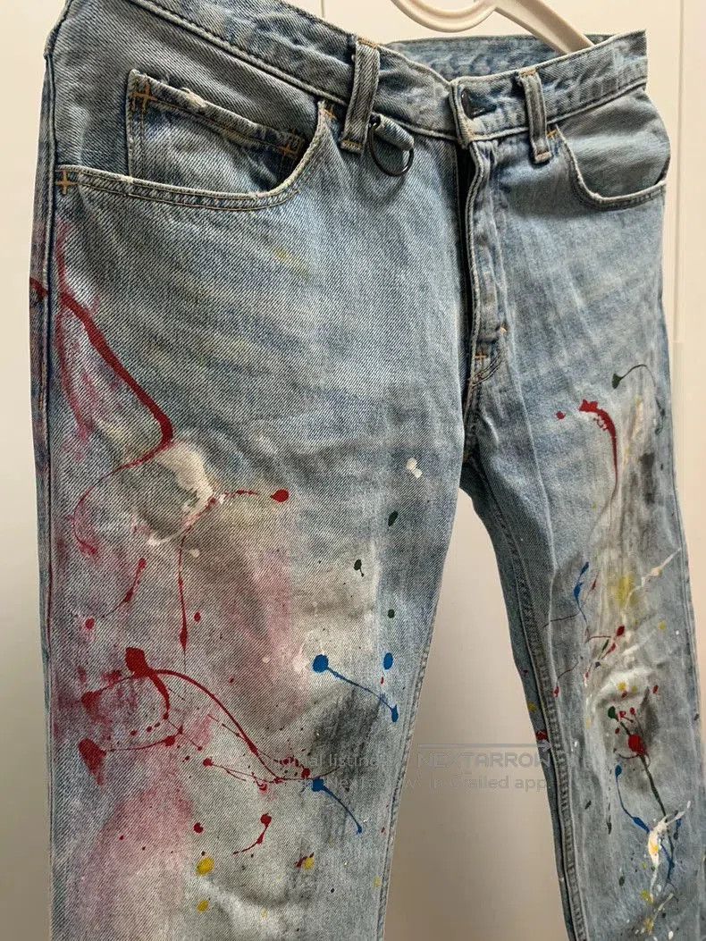 Number (N)ine Number Nine Splash Paint Jeans. Size US 28 / EU 44 - 2 Thumbnail