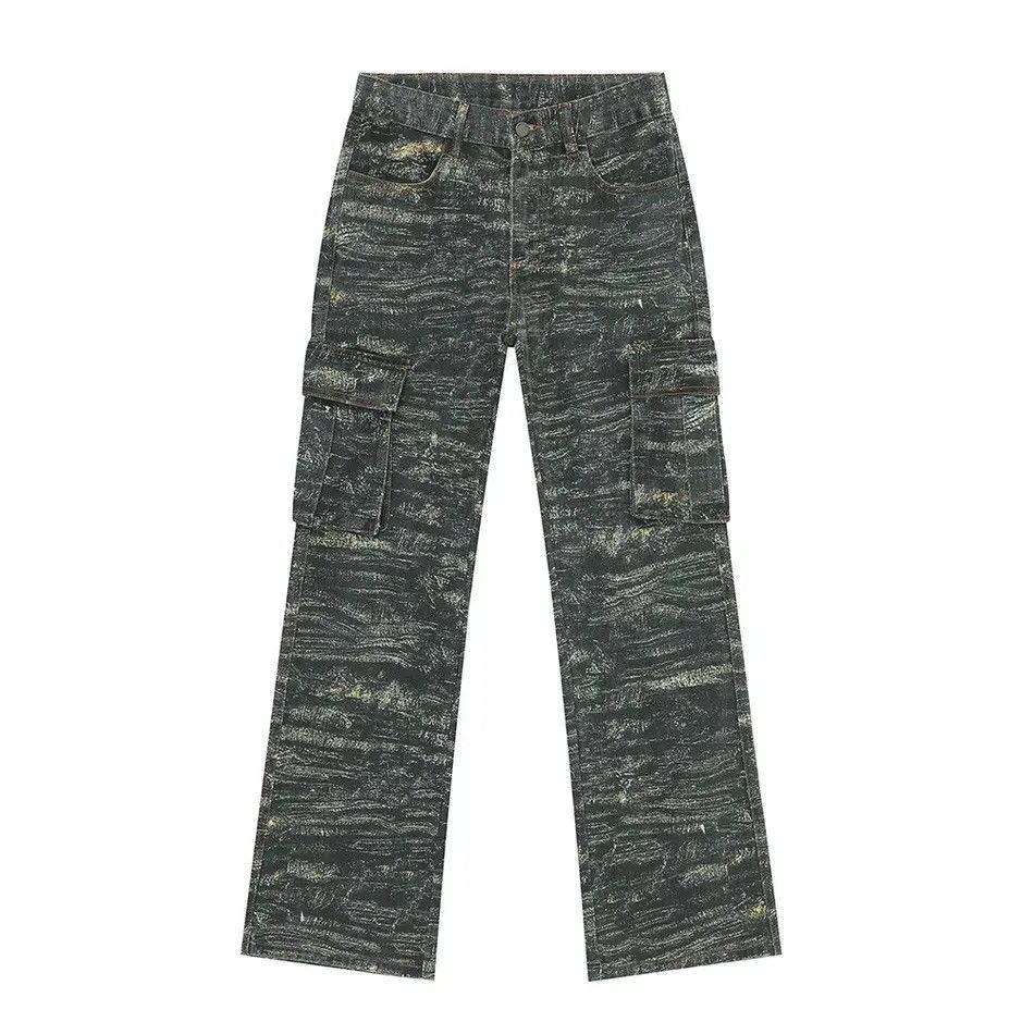 Japanese Brand Retro loose pocket camouflage jeans Size US 30 / EU 46 - 5 Thumbnail