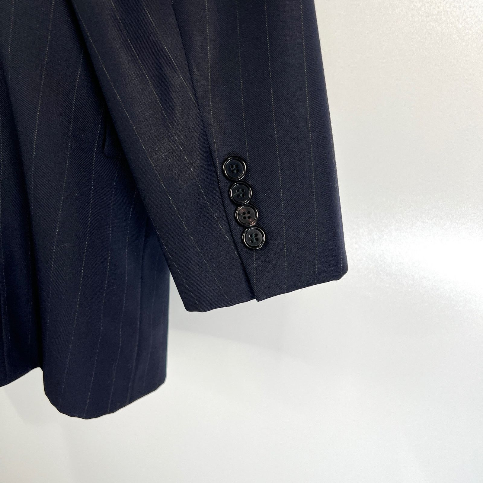 Hickey Freeman Hickey Freeman Loro Piano Wool Boardroom Blazer Navy Size 42R - 7 Thumbnail