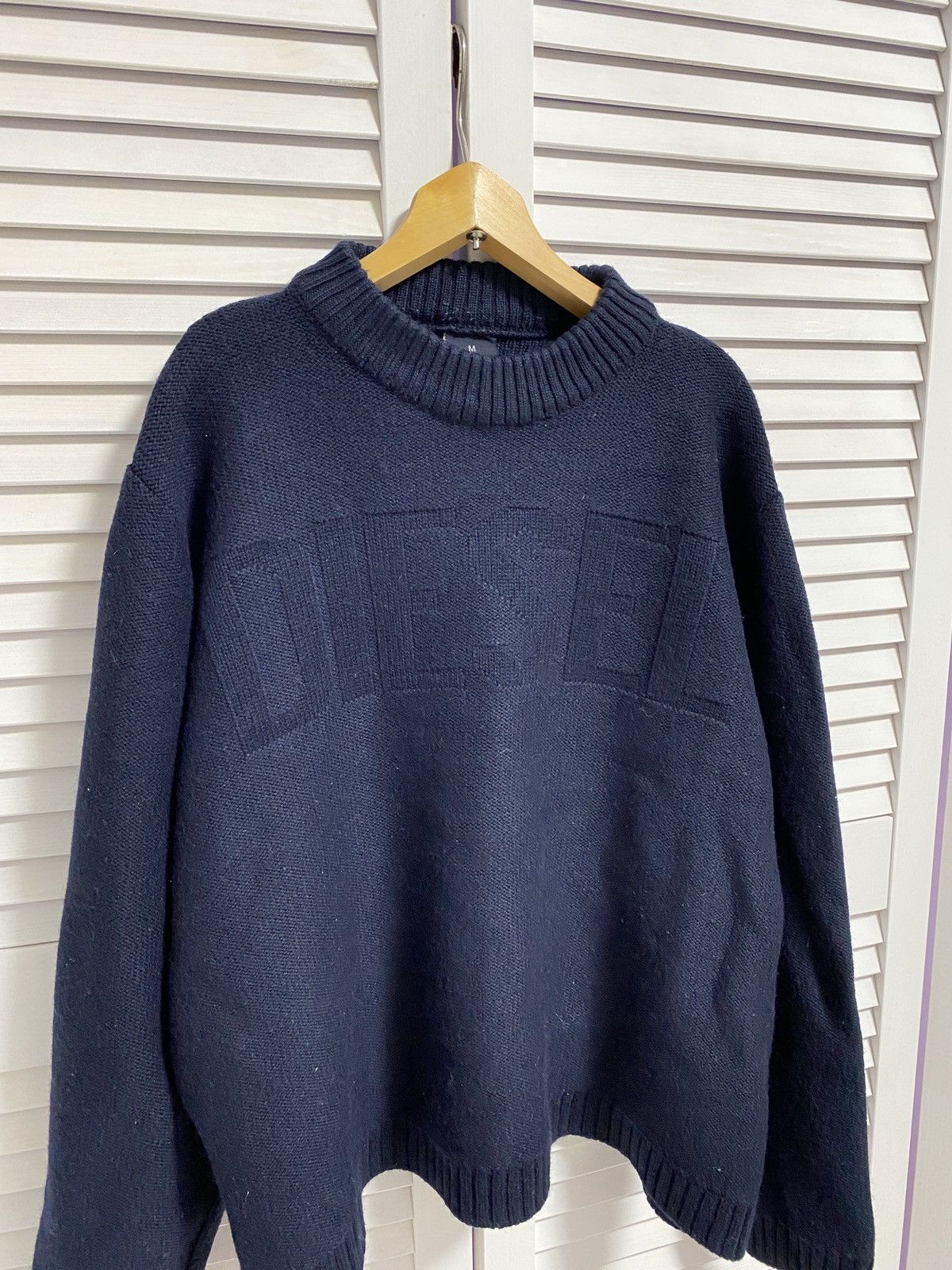 Diesel × Vintage 😍 Vintage Knit Sweater DIESEL Knit Big Logo Size US M / EU 48-50 / 2 - 3 Thumbnail